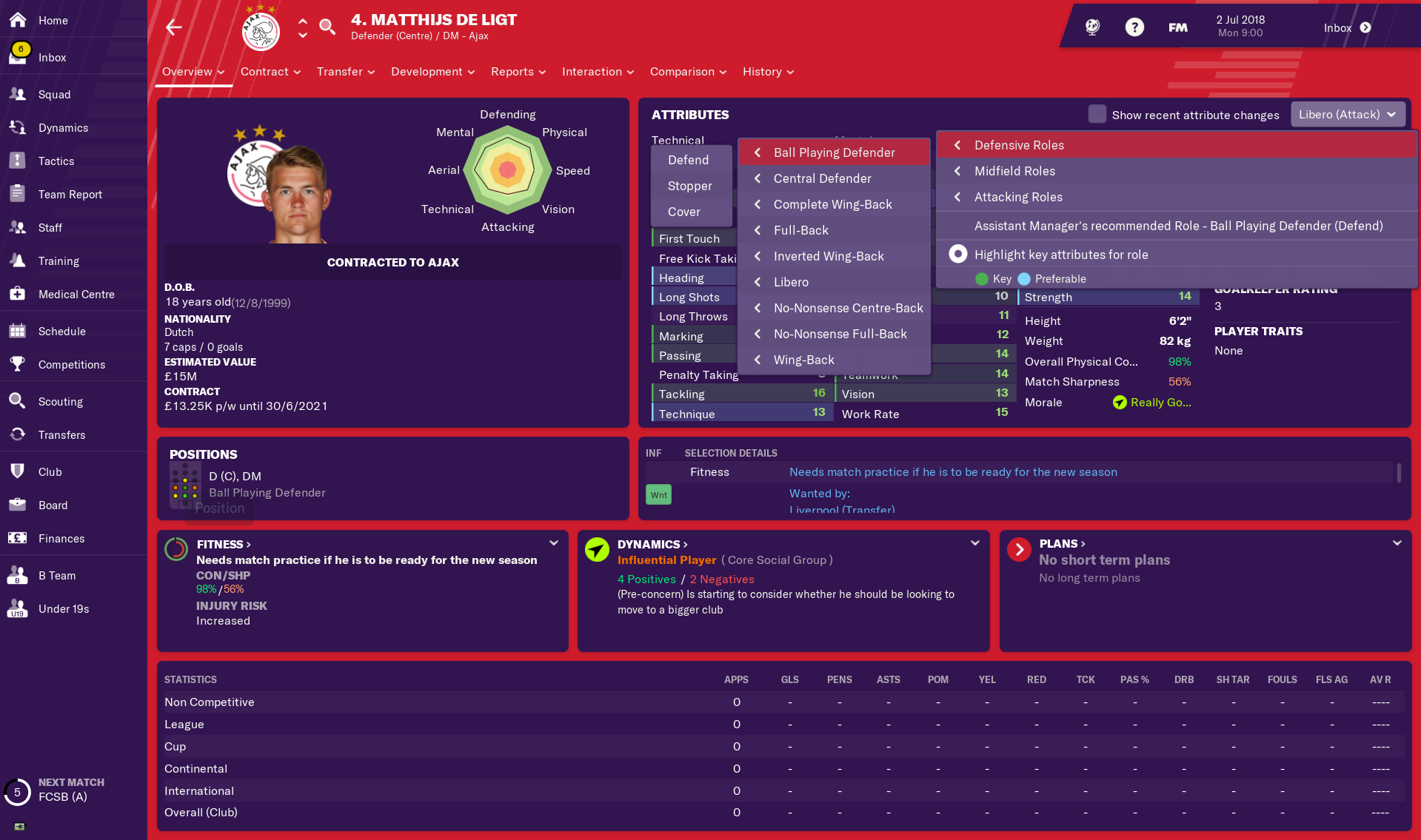 Make your players versatile Wednesday Wisdom Football Manager 2019